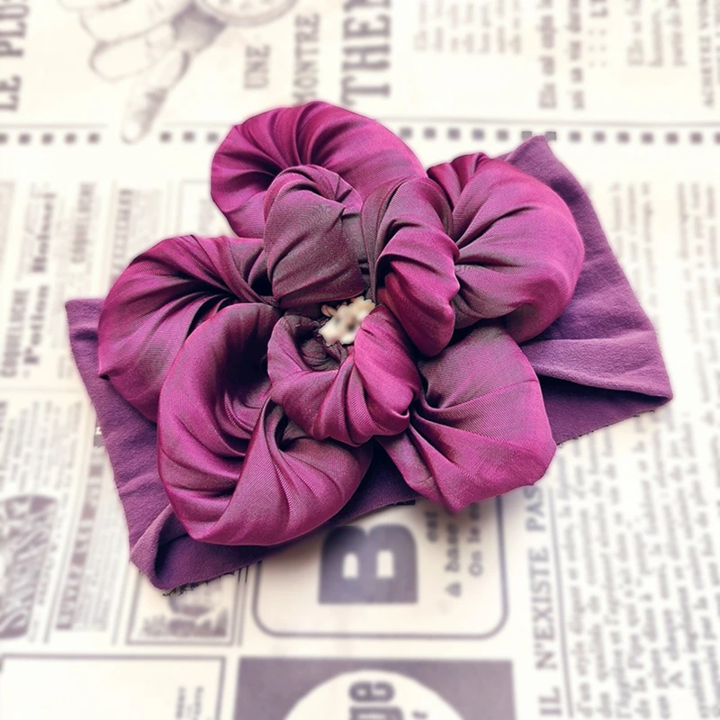 

Rteyno Baby Girls Flower Headband Toddler Kids Hair Band Newborn Elastic Headwear Cute Fashion Hair Accessories