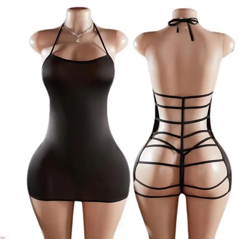 Sexy Babydoll Dress Lace Sleepwear Porn Lingerie For Women Open Bra Crotchless Sex Underwear Hot Sexy Bodysuit Exotic Costume_voghion.com