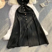 YuooMuoo Women Dress 2026 Spring and Summer Elegant Patchwork One-Piece Knitted Maxi Dress Office Lady Slim Waist Sweater Dress - Image 5