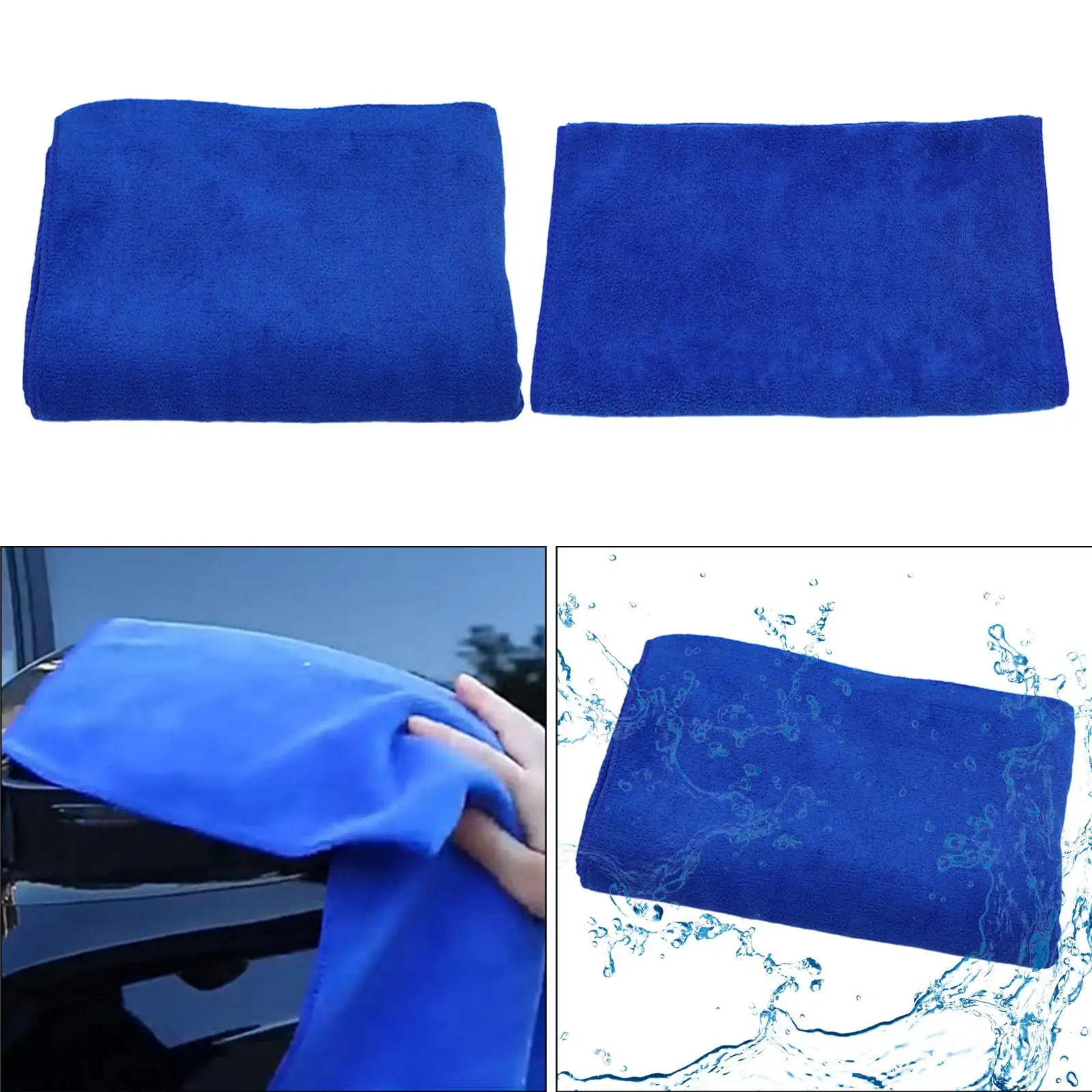 Car Wash Microfiber Towel Reusable Absorbency Professional Washable Car Wash Towel for Cars Detailing Household Cleaning