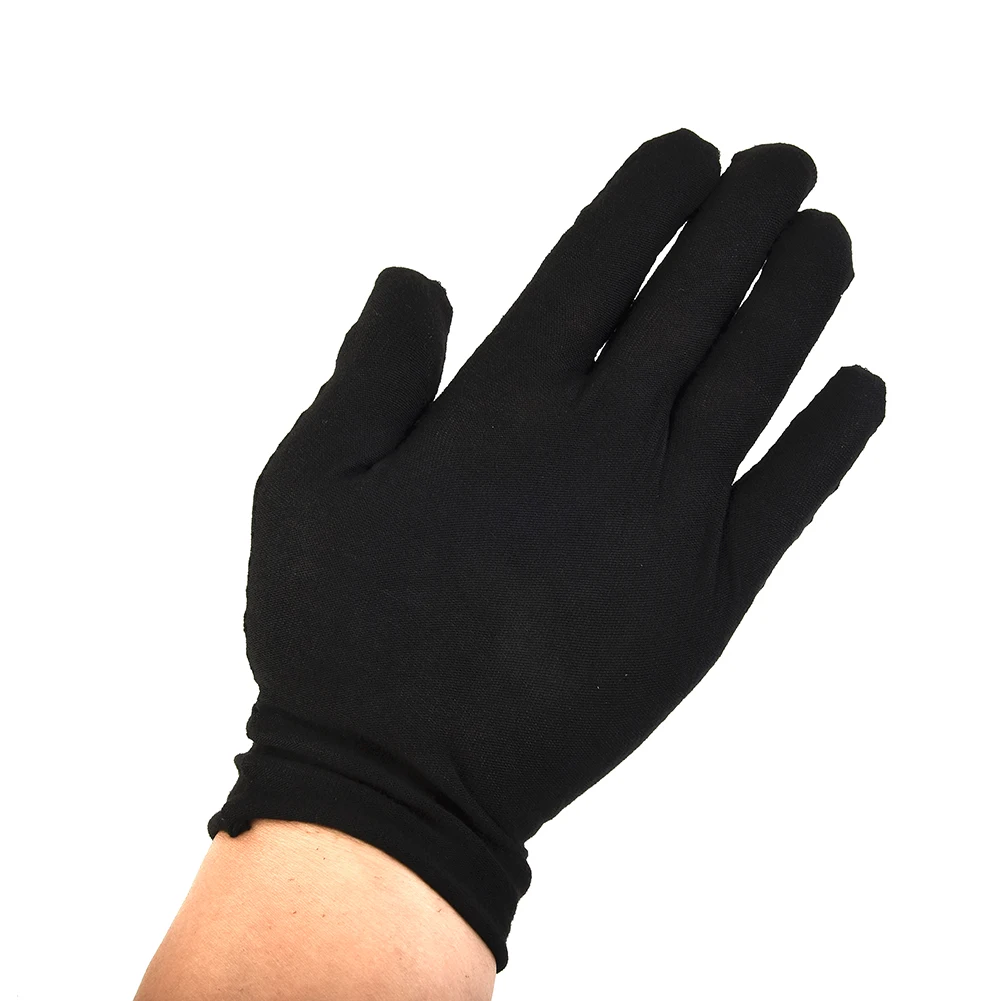 Black Cotton Gloves Soft Large Sensitive Cleaning Dry Moisturizing Hand Protection Household Protective Gloves Kitchen 12 Pairs protective gloves cleaning gloves cotton gloves