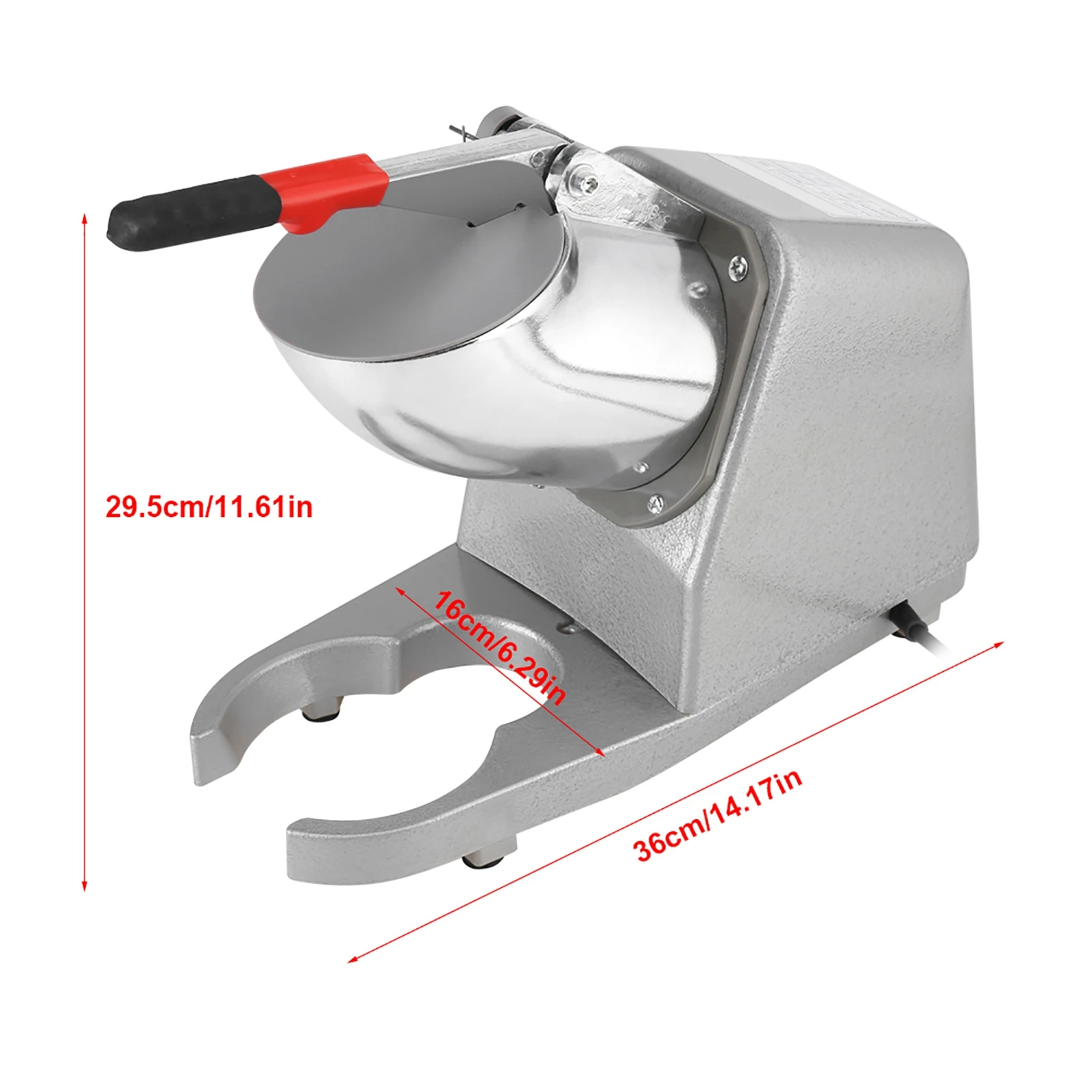 Commercial Household Manual Electric Ice Crusher Shaver Machine Snow Cone Maker