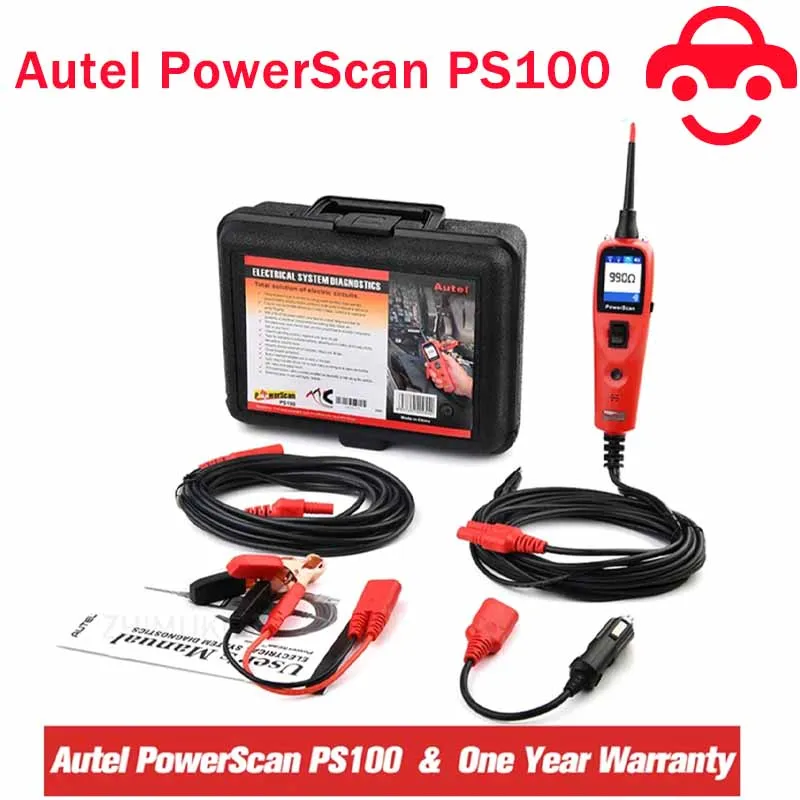 

Новинка 2024, Autel PowerScan PS100, инструмент для диагностики электрической системы, автомобильный тестер цепи AVOmeter, комплект датчиков электрической цепи