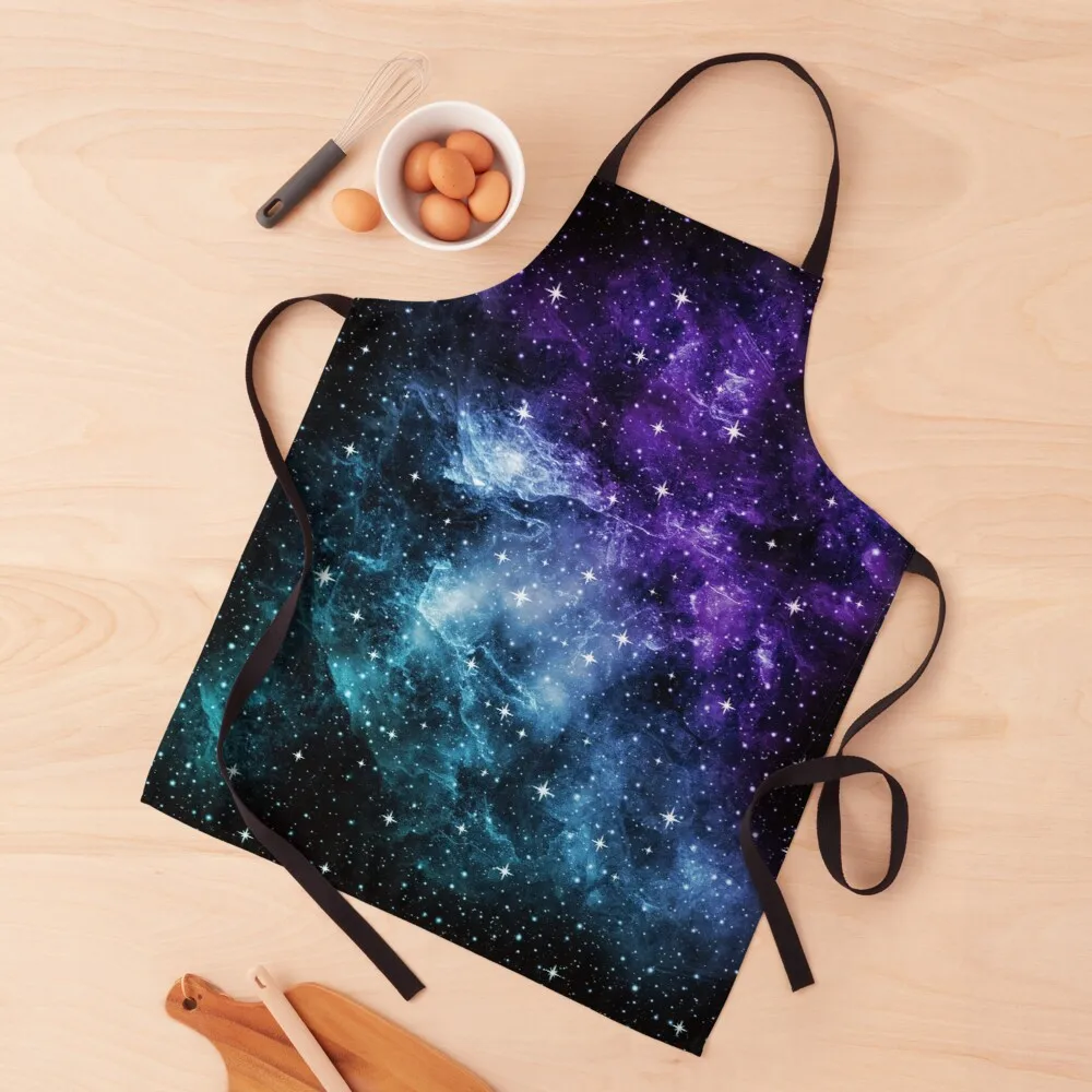 

Purple Teal Galaxy Nebula Dream #1 #decor #artApron kitchen novelty items for home kitchen accessories