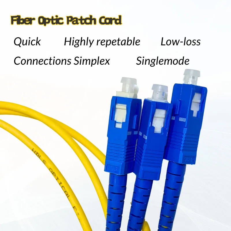 10pcs SM 9/125um PVC SC-APC Or SC-UPC Fiber Patch Cord Cable Simplex 3.0mm 1m 3m 5m FTTH Jumper