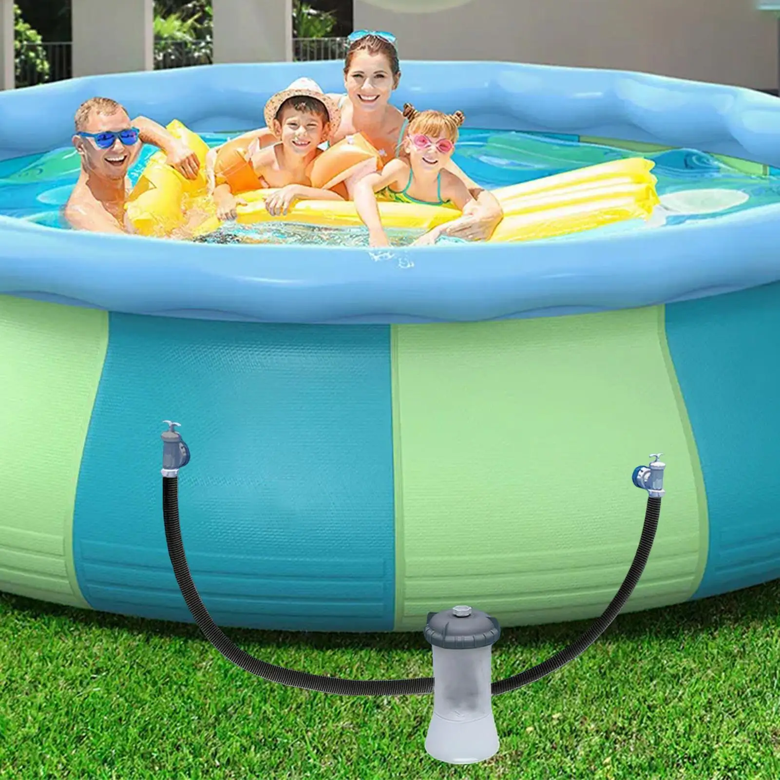 Pool Filter Hose 32mm Pool Replacement Tube Kit Spa Replacement Parts For Outdoor Backwash Spa Swimming Drainage Summer