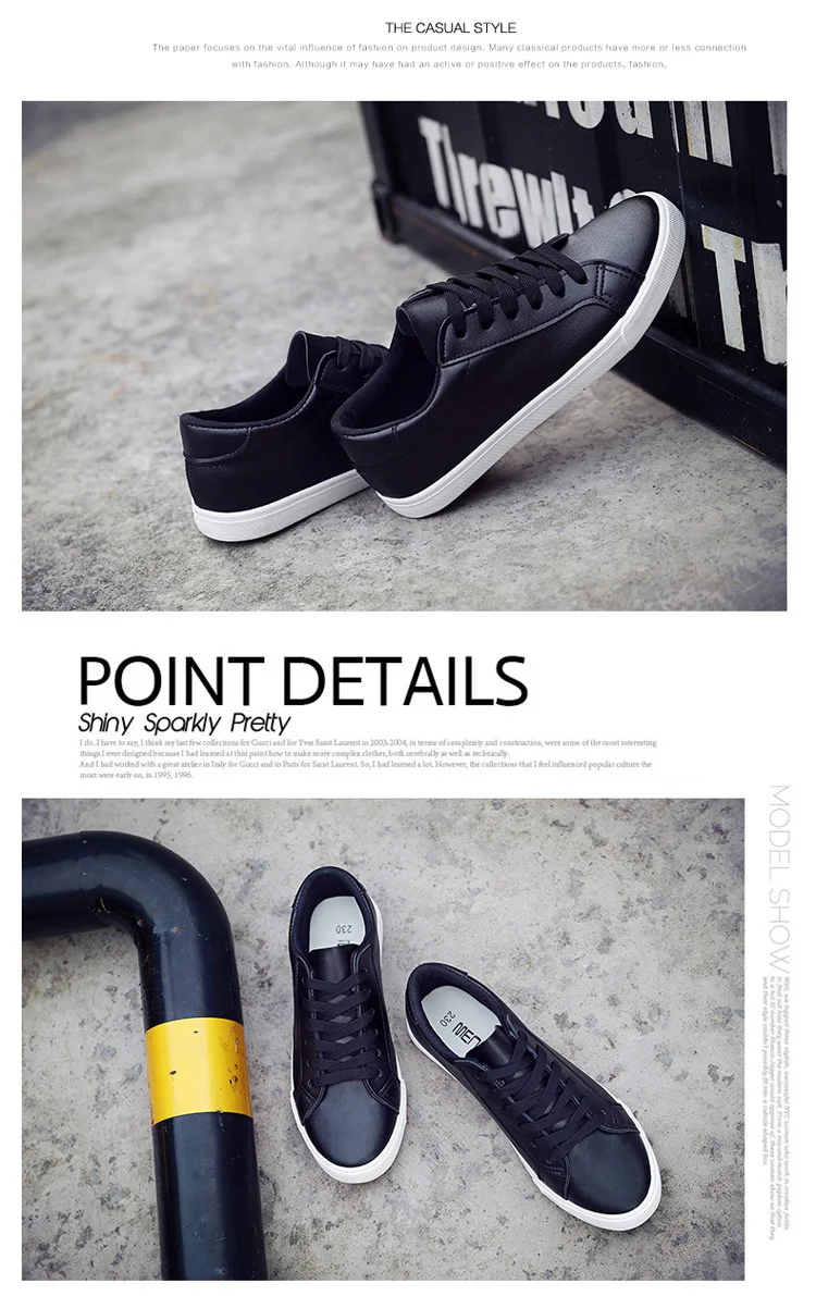 2021 new spring tenis feminino lace-up white shoes woman PU Leather solid color female shoes casual women shoes white sneakers