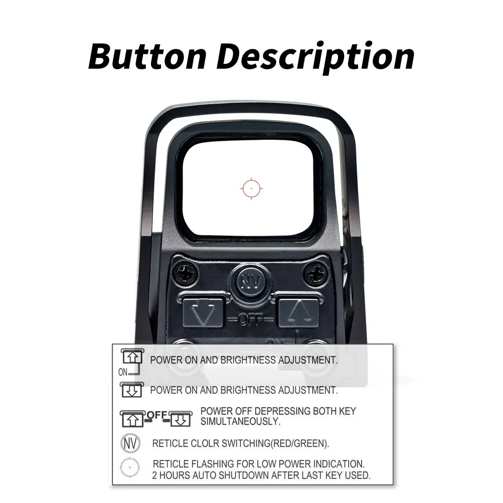 553 Tactical Holographic Sight Green/Red Dot Scope for Outdoor Huntinig Airsoft Rifle Weapon 20 mm Picatinny/Weaver Rail Mount red dot sight,holographic collimator