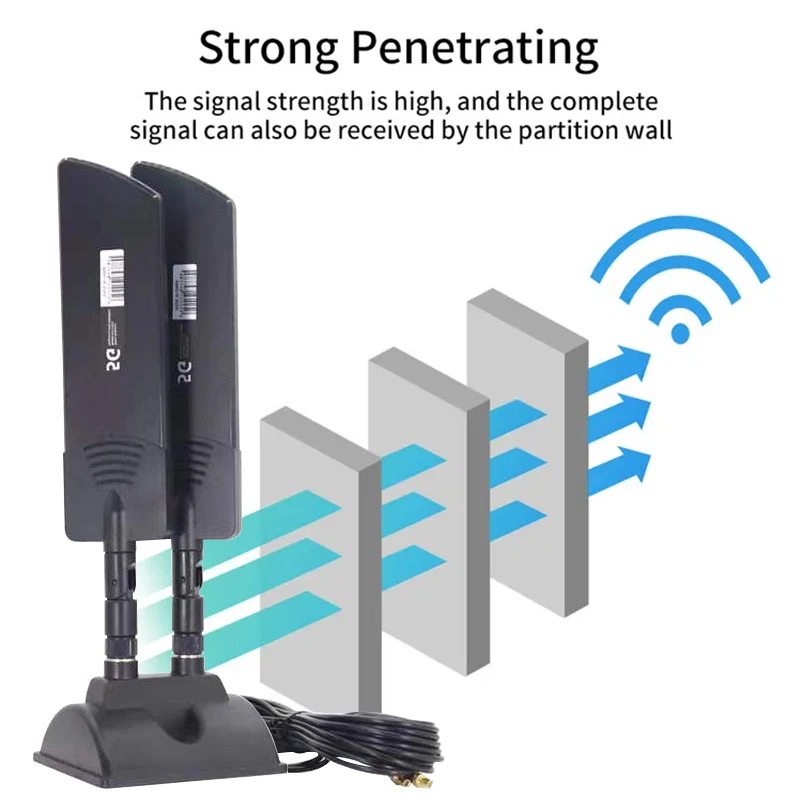 Cable TS9 SMA 5G Router Antenna Outdoor Long Range WiFi Signal Booster 4G LTE 3G GSM 2G Cellular Amplifier for CPE 2*2PCS wifi antenna antenna signal booster 4g antenna lte antenna