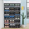 12-Tier Portable 72 Pair Shoe Rack Organizer 36 Grids Tower Shelf Storage Cabinet Stand Expandable for Heels 2