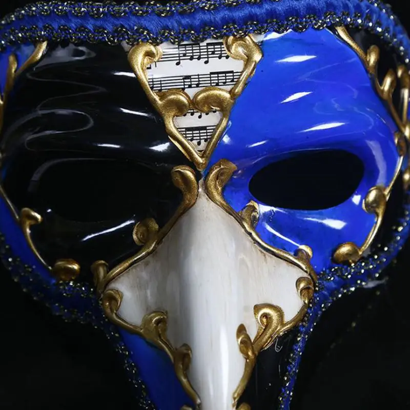 Venetian Mask Small Long Nose Halloween Masquerade Mask Painted Antique Venetian Mask Proboscis Wang Adult Male Models