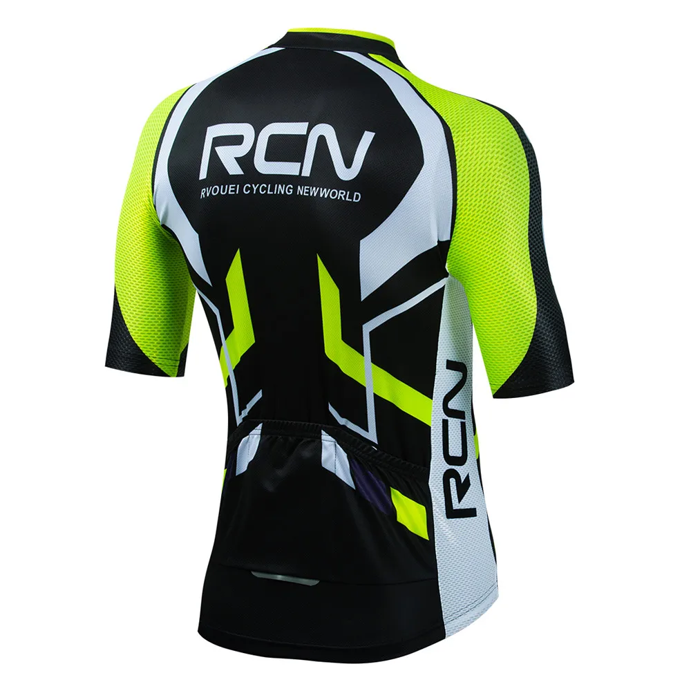 Summer Pro Team Rcn Cycling Jersey Set 19D Bike Shorts Set MTB Mens Short Sleeve Bicycle Shirts