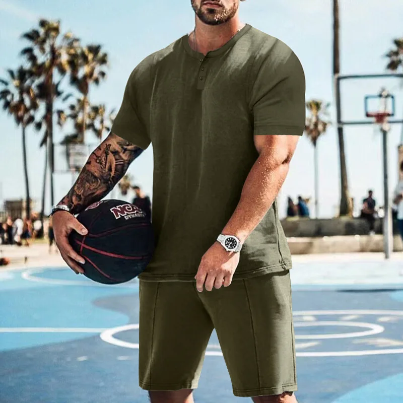 Men's Summer Loose Sports Casual Short-sleeved Suit
