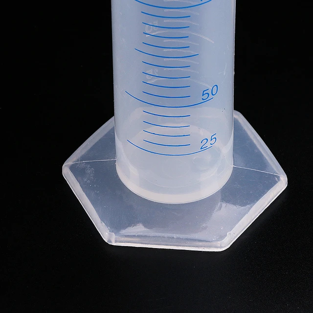 10/25/50/100Ml Műanyag Főzés Mérőhengeres Szerszámok Kémiai Laboratóriumi Eszközök Iskolai Konyhai - Image 4