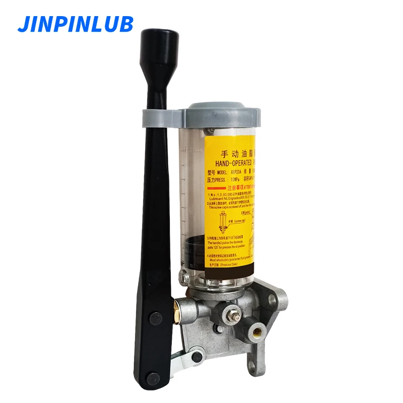 JINPINLUB EGH3 Pressure-relief manual grease lubrication pump Positive displacement manual lubricator for CNC lubrication