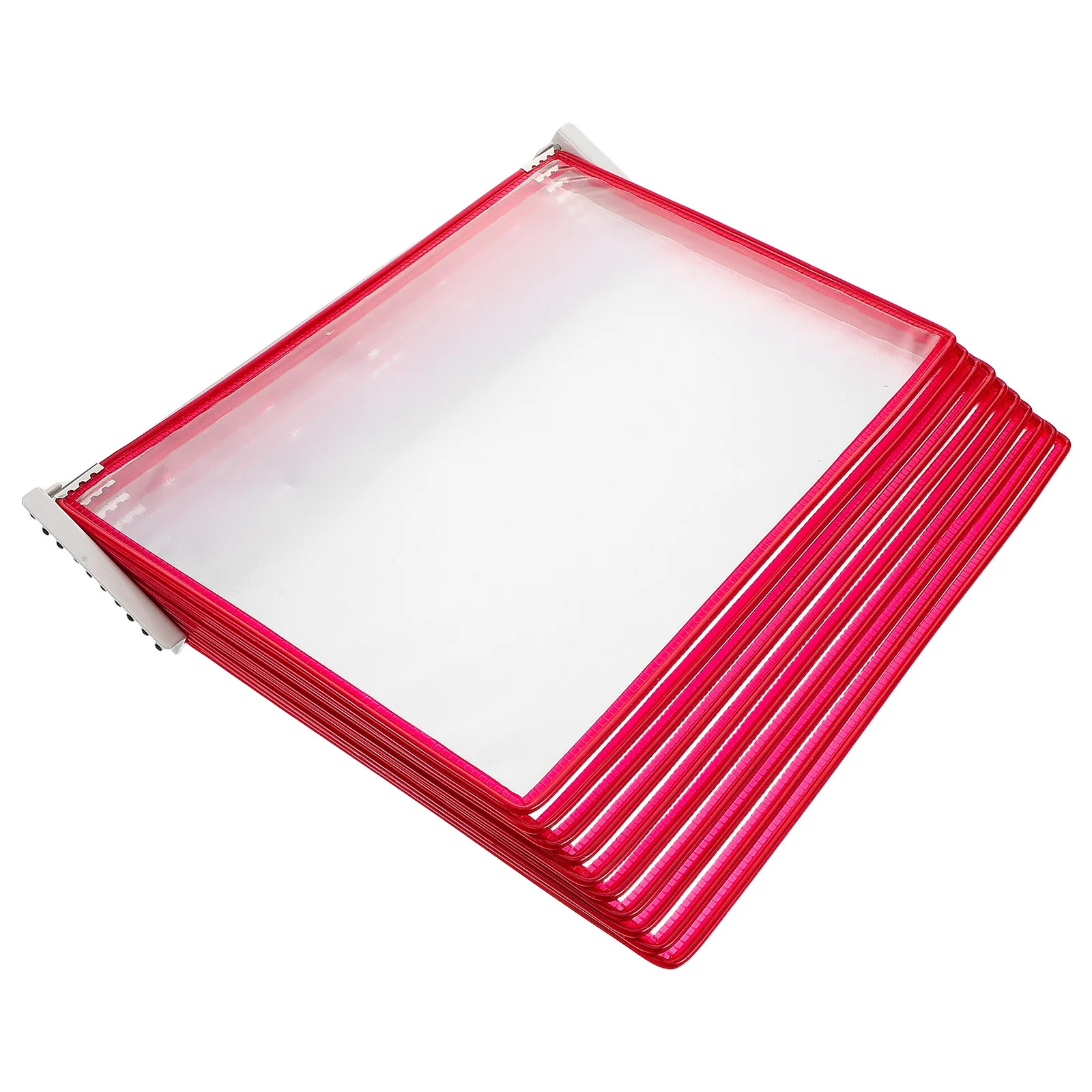 벽걸이형 문서 디스플레이 랙 10포켓 A4 파일 폴더 정리함 공간 절약형 사무용 종이 보관함 벽걸이 사무실 정리함