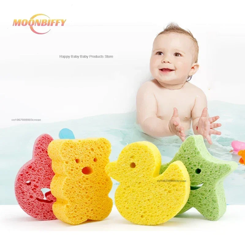 Baby Bath Sponge Creative Infant Bath Sponge Cartoon Shape