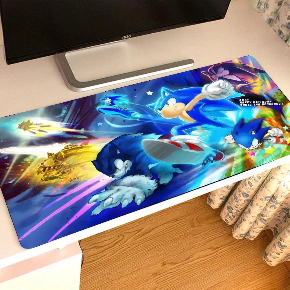 

Home Mouse Pad Japan Anime The Cool S-Sonic H-Hedgehog Games Gaming Custom Mouse pad PC Desk Accessories Notbook Computer Pad