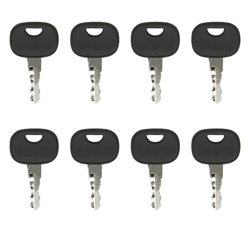 8 pcs Ignition Keys 14707 5755124 8035807 14607 14603 05755125 940451 85804675 5755124 VOE17415426 Compatible with Bobcat