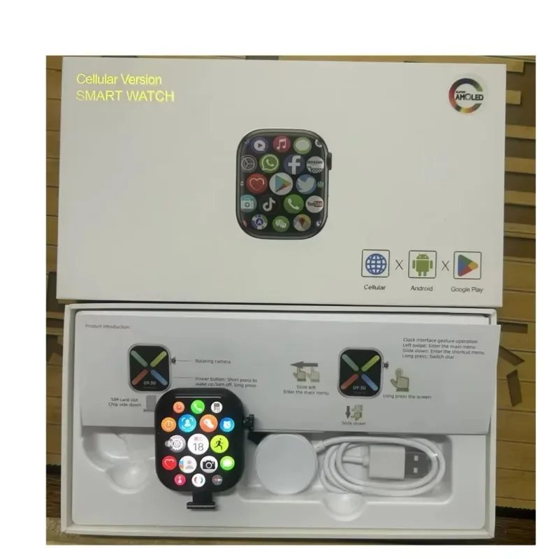 VP29 4G �ȵ���̵� 256GB Smartwatch 4G/5G LTE ���� ī�� GPS WIFI 2.29 ��ġ 490*580 Amoled �ð� ���� ī�޶� Sim