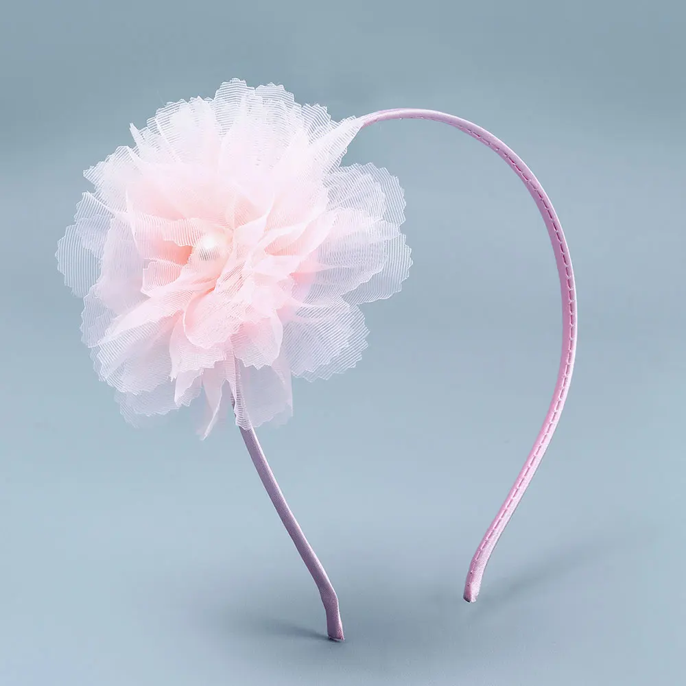 

Модные кружевные повязки на голову с цветами, обруч для волос с жемчугом для девочек, детские повязки для волос, новые головные уборы, детские Нескользящие милые аксессуары для волос