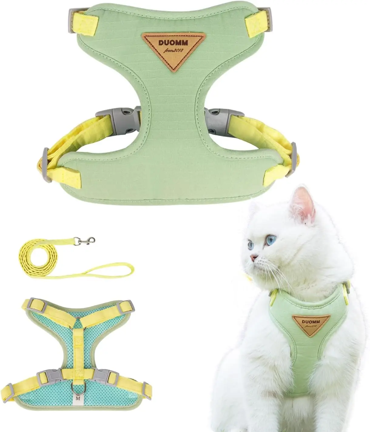 Accessoires de promenade pour chatons et chiots : ensemble harnais et laisse tendance pour petits chiens et chats, harnais respirant et résistant pour chatons._voghion.com