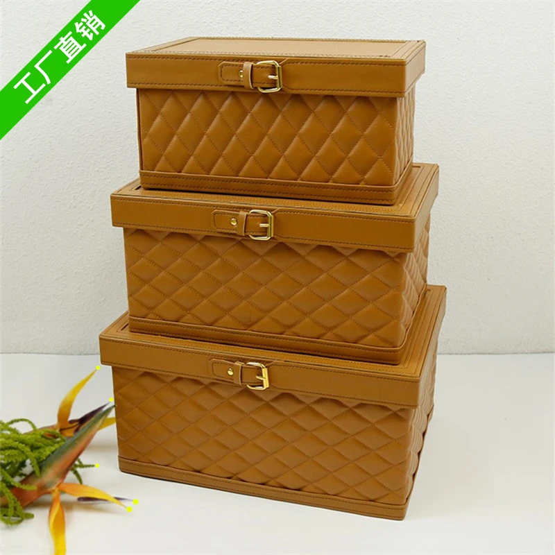 

Home leather storage box, sample room storage box, wardrobe, wardrobe, display window, exhibition hall, decorative decorations