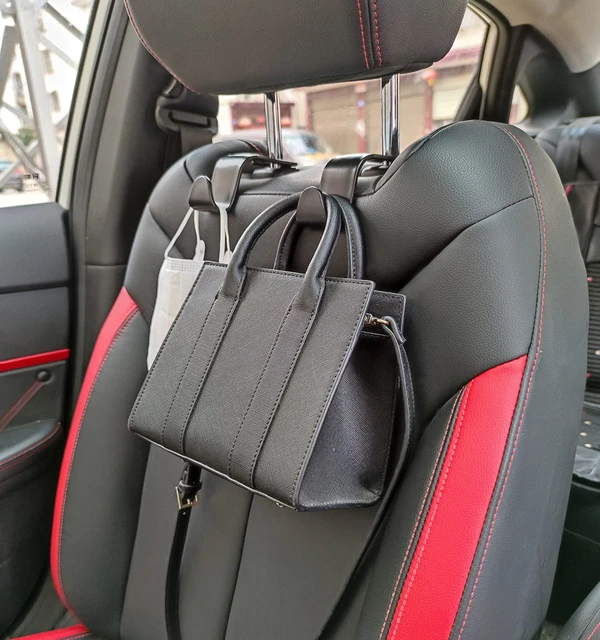 Car Seat Back Hook Hanger Headrest Mount Storage Holder Car Bag Pouch  Clothes Hanging Hooks Fastener Clip Interior Accessories - AliExpress