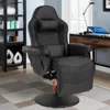 Massage Gaming Recliner Chair, Ergonomic Backrest & Seat Height Adjustment Swivel Recliner, PU Leather High Back Computer Chair 6