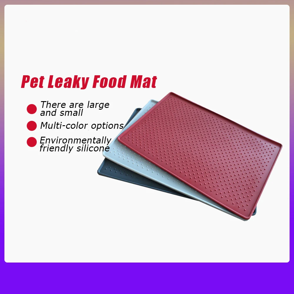 Silicone Pet Mats Cover Silicone Pet Food Mat Leakage Food Mat Cat Dog