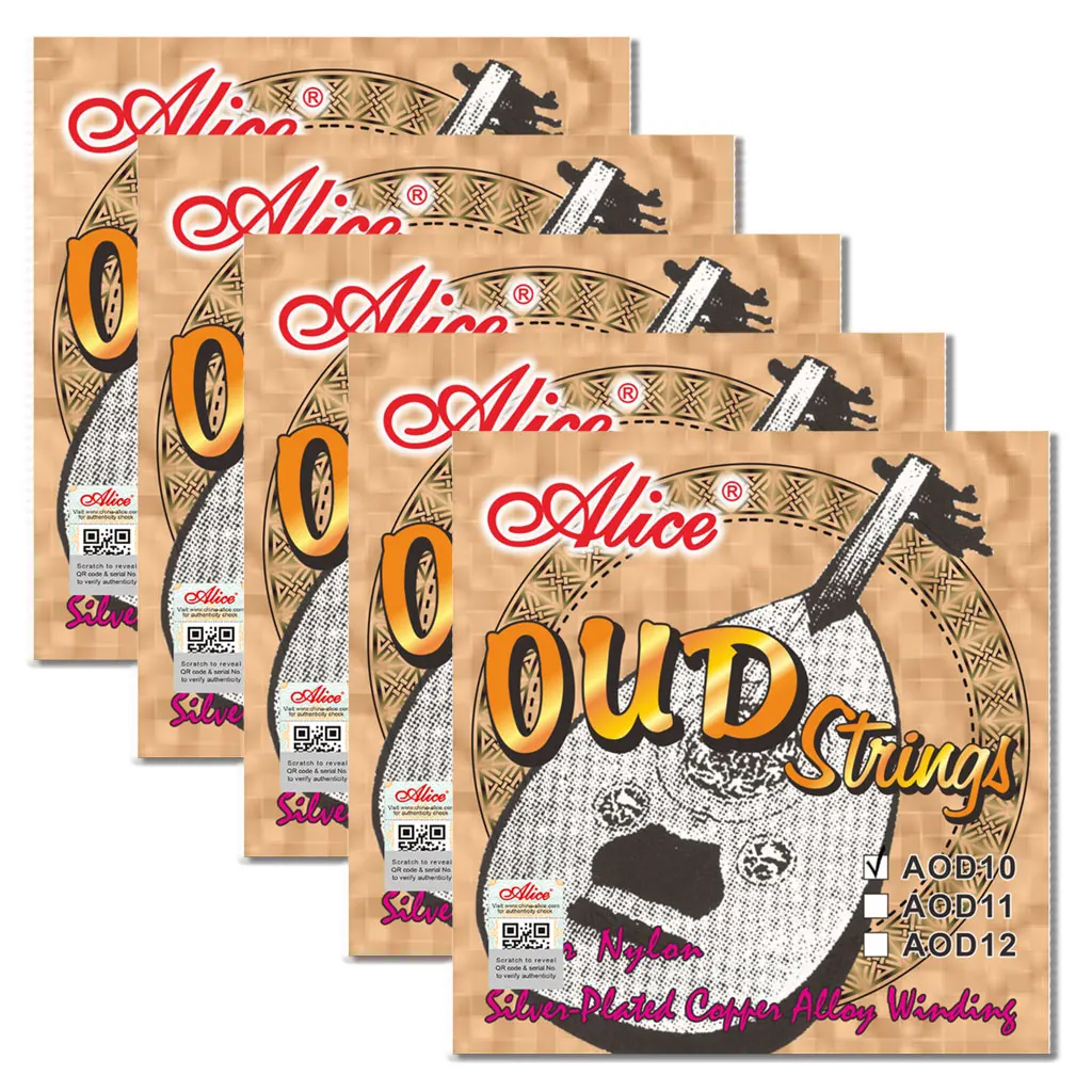 

5 Packs Alice String OUD Strings AOD-10 For OUD Instrument Repair DIY Making Musical Instruments OUDS String Parts Accessories