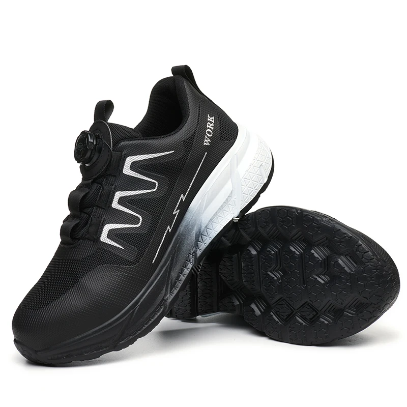 Men's Steel Toe Anti-Puncture Safety Sneakers - Durable Construction and Hiking Footwear