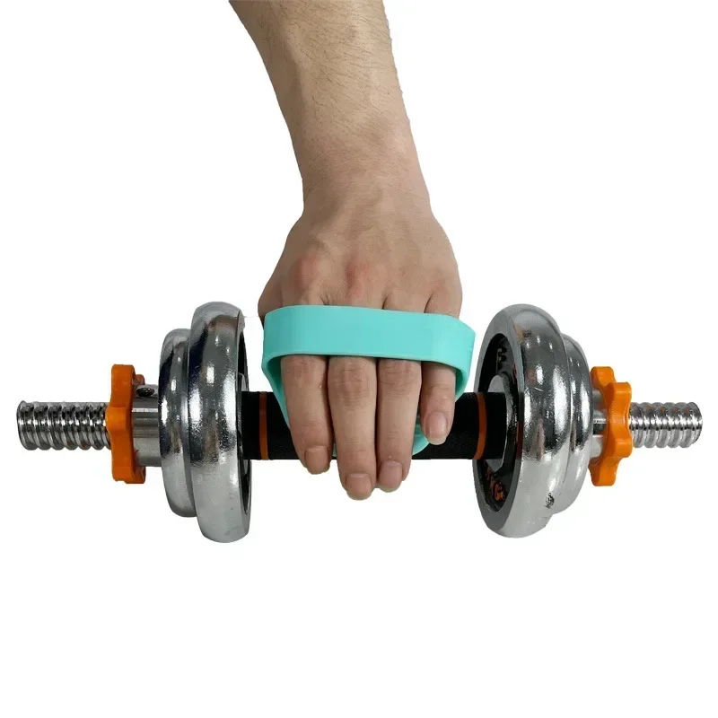 Description Picture 4 of itemWeight Lifting Grip Pads Gym Workout Gloves Silica Gel Anti-slip Fitness Grips for Men Women Dumbbell Pull-up Strength Training