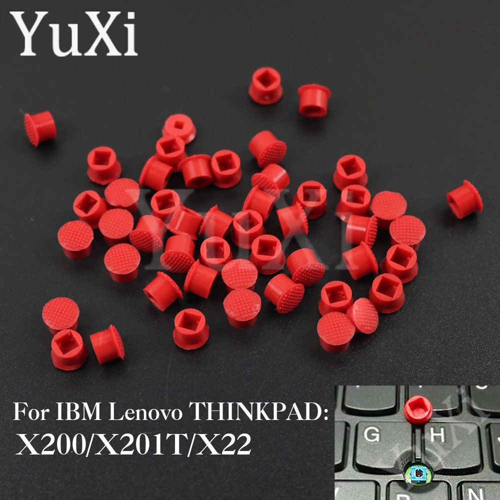 10Pcs Mouse Laptop Pointer TrackPoint Cap for Lenovo IBM Thinkpad X200 X201T X22 DELL HP Elitebook 4x4 mm Red Rubber Button Cap mouse trackpoint cap