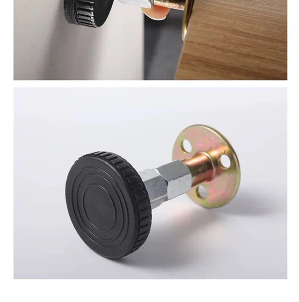 Shock Mount Tools Adjustable Threaded Bed Shock Hardware Furniture Cabinet Stabilizers Headboard Stoppers Self-Adhesive Fixed 4