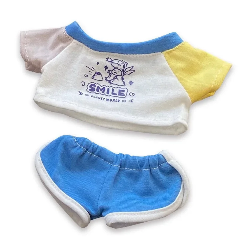 20cm cotton doll clothing, attribute free summer clothing, pure cotton sportswear set accessories 6