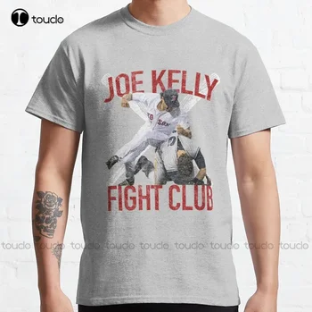 Vintage Joe Kelly Fight Boston Baseball Club T-Shirt Classic T-Shirt Men'S Golf Shirts Custom Aldult Teen Unisex Xs-5Xl Cotton 1