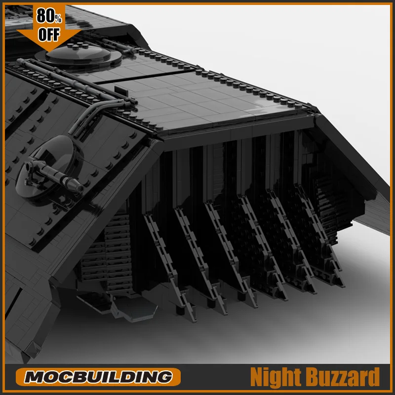 UCS MOC 빌딩 블록 야간 버자드 우주 무기 전투 모델 우주선 운송 DIY 조립 기술 장난감, 크리스마스 선물
