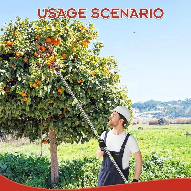 thumbnail image 2 of Apofly 1PC Metal Fruit Picker Head Basket Fruit Picking Tools Fruits Catcher Metal 2 of 14