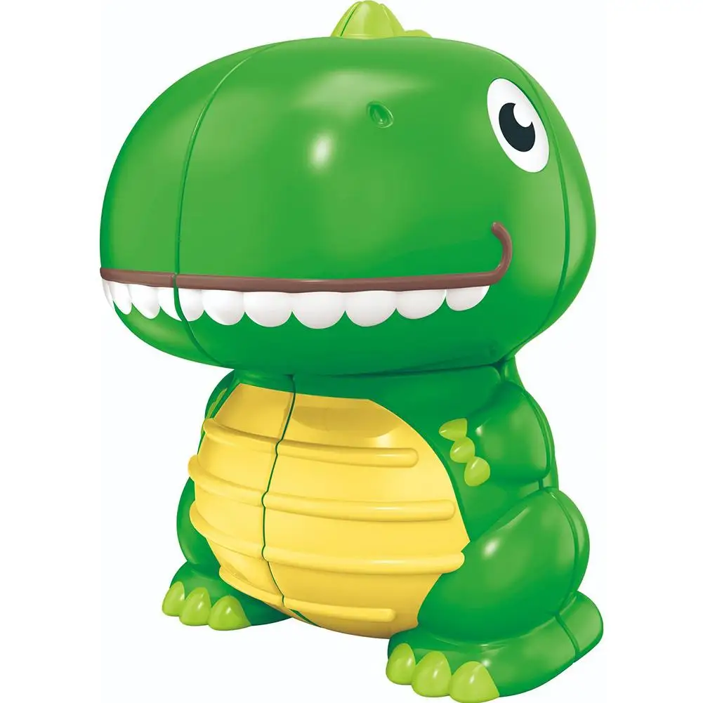 2x2 Cartoon Dinosaur Magic Cube Solid Color Fun Animal Modeling Relieve Stress Easy Turning Smooth Puzzle Toys For Children |