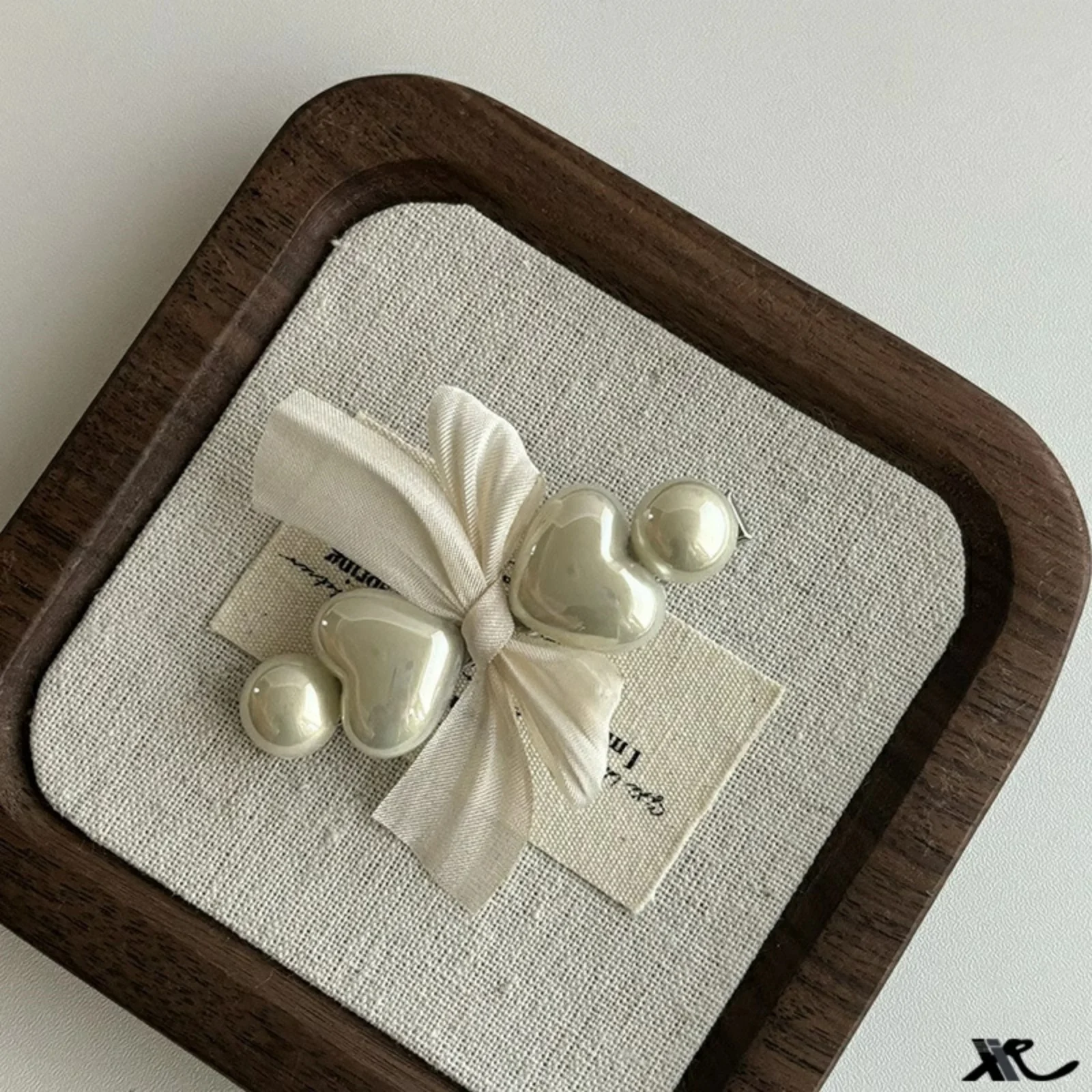 1PC Elegant Pink Satin Bow Hair Clip,Pearl Decor Hair Accessory For Women,Stylish Hair Grip, Perfect For Daily Wear Party Gift