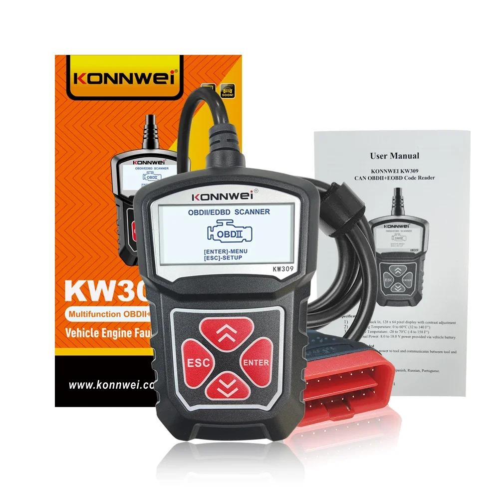 KONNWEI OBD1 Scanner Engine Fault Code Car Reader KW309 Automotive Scanner OBD2 Car Scanner pk ELM327 Repair Diagnostics Tool 6