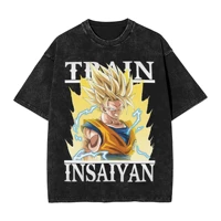 Dragon Ball Inspired Goku Washed Oversized T-Shirt - Image 6