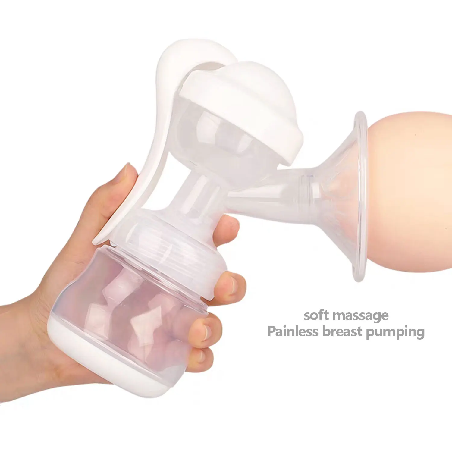 High Suction Portable Hand Breast Pump Maternity Products Safety Material Painless and silent