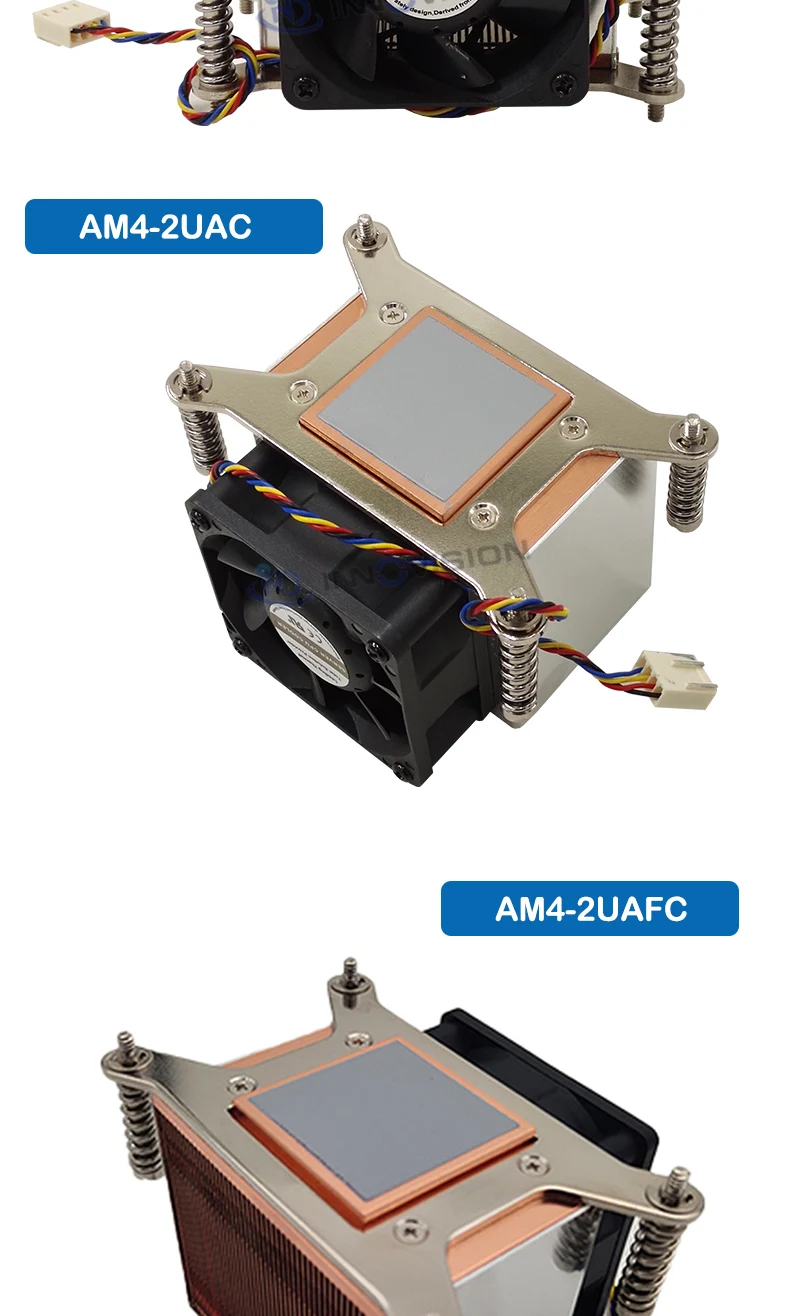 novo amd cobre cpu refrigerador do dissipador de calor radiador com ventilador