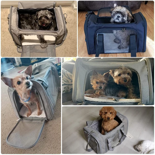 Portable Dog Cat Carrier Bag Pet Puppy Travel Bags Breathable Mesh Small Dog Cat Dogs Outdoor Tent Carrier Outgoing Pets Handbag 6