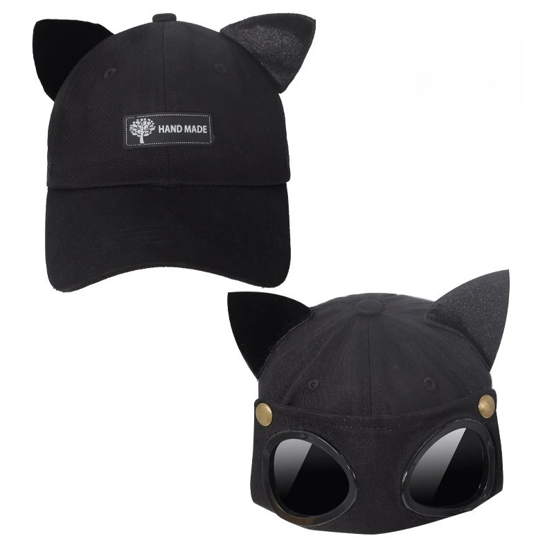 Men's Stylish Aviator Hat with Sunglasses and Versatile Baseball Cap
