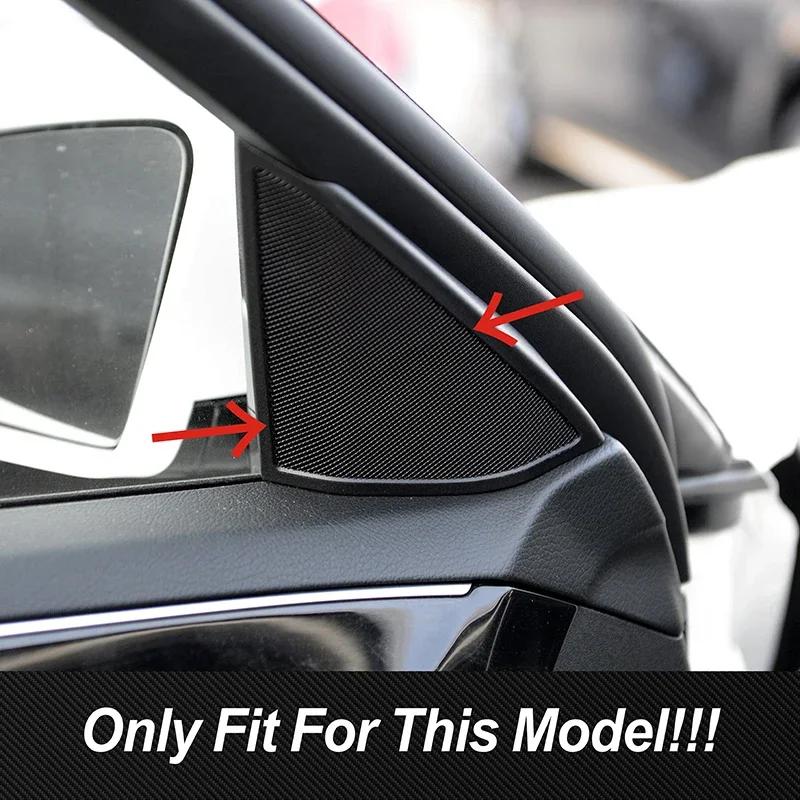 For Mercedes Benz E Class W212 E200 260 180 300 2009-2015 Car Door Window A Pillar Tweeter Audio Triangle Speaker Cover Stickers