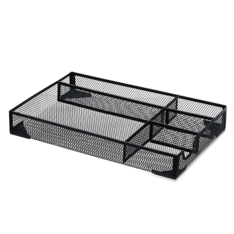 Mesh Desk Office Storage Supplies Drawer Holder with 5 Dropship