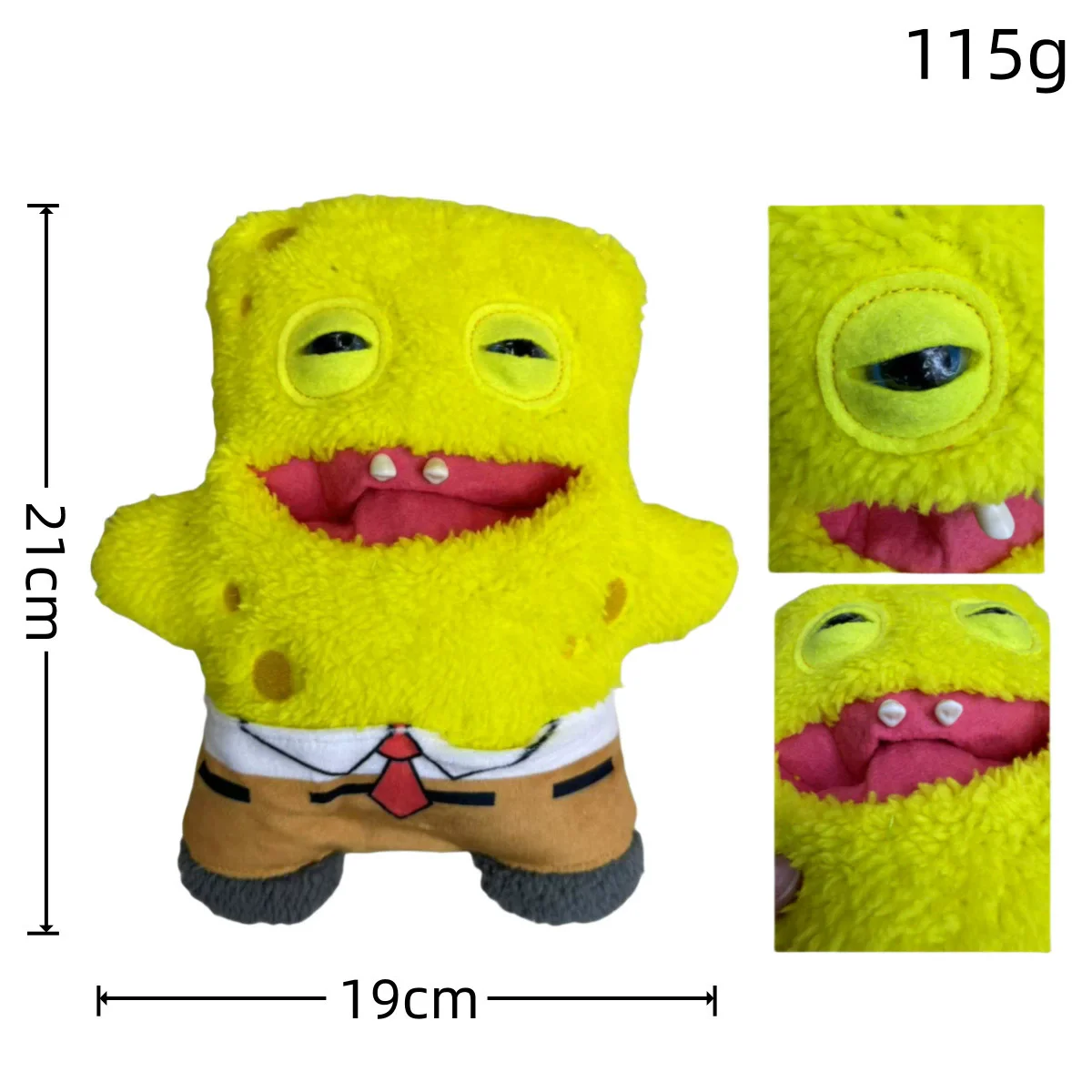 Fugagler Große Zähne Niedliche Zähne Monster Anhänger Funk Zähne Schatz Hässliches Monster Kissen Puppe Spielzeug Schlafzimmer Ornament Dekoration Geschenk – Detail 11